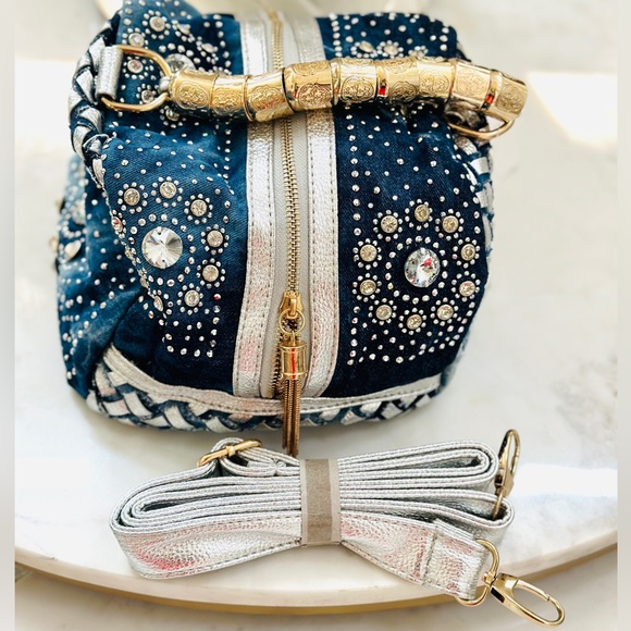 Denim Rhinestone bag - Picture 6 of 7